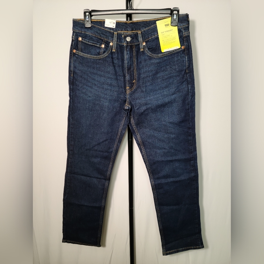 Levi's 514 Straight Fit Blue Jeans Blue Men 34x32 NEW
